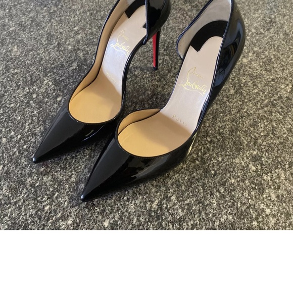 Black Christian Louboutin 36.5 Iriza 85mm barely used! - Picture 2 of 15